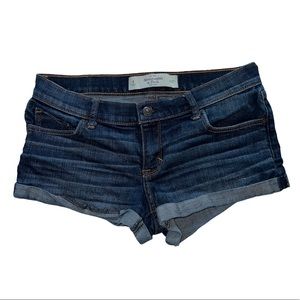 abercrombie & fitch jean shorts